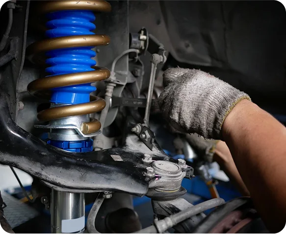Golf cart suspension and alignment service.